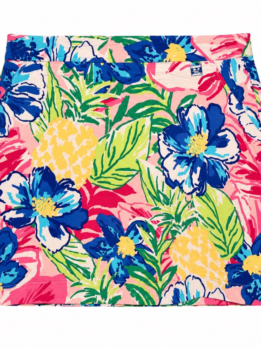 Raffaella Tropical Floral Golf Skort L Country Club Resort Preppy Tennis - Picture 2 of 9
